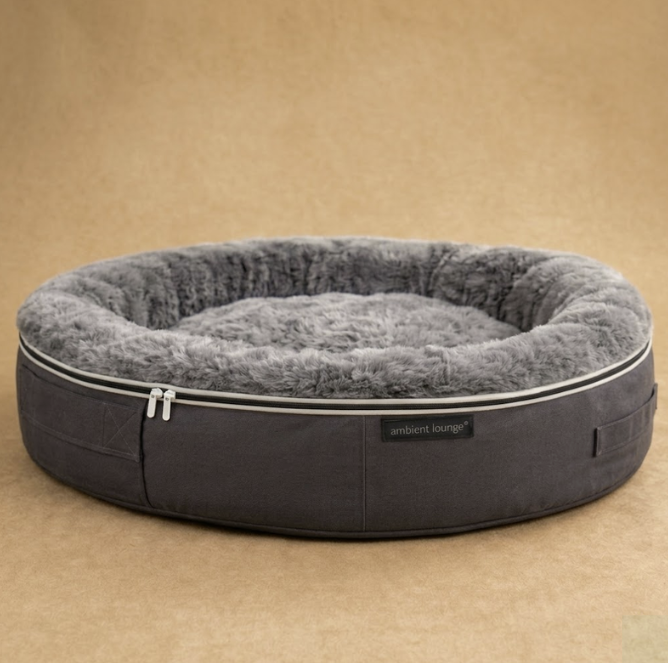 ComfortNest Plush Dog Bed with Raised Edge