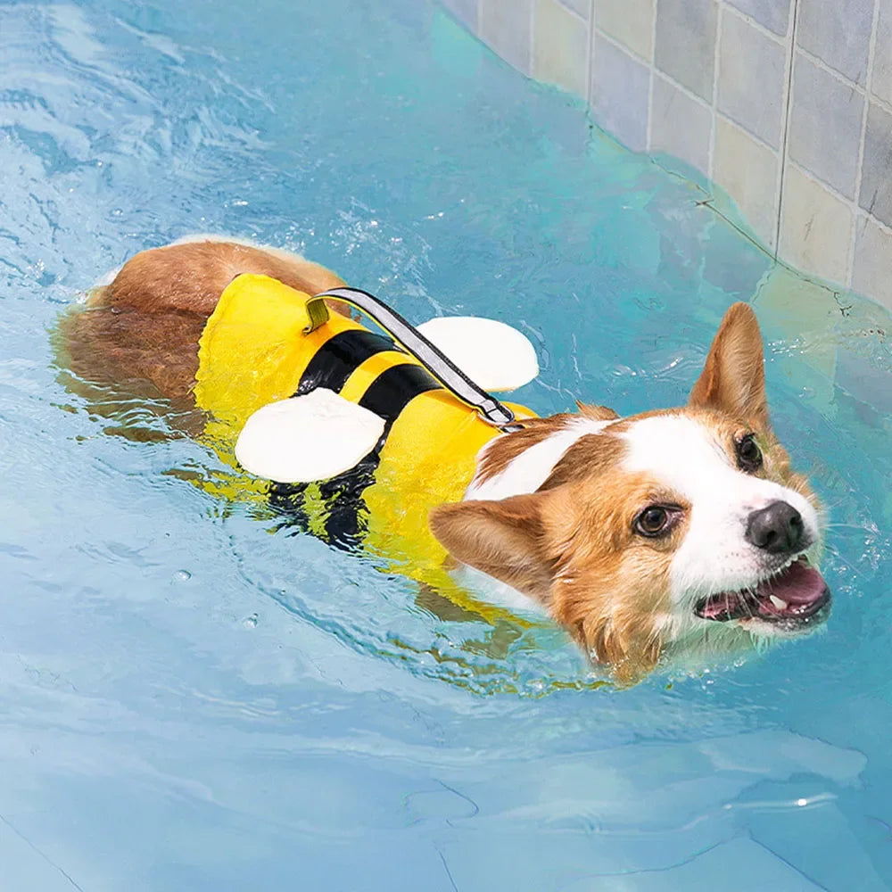 AquaBee Dog Swim Vest with Reflective Design