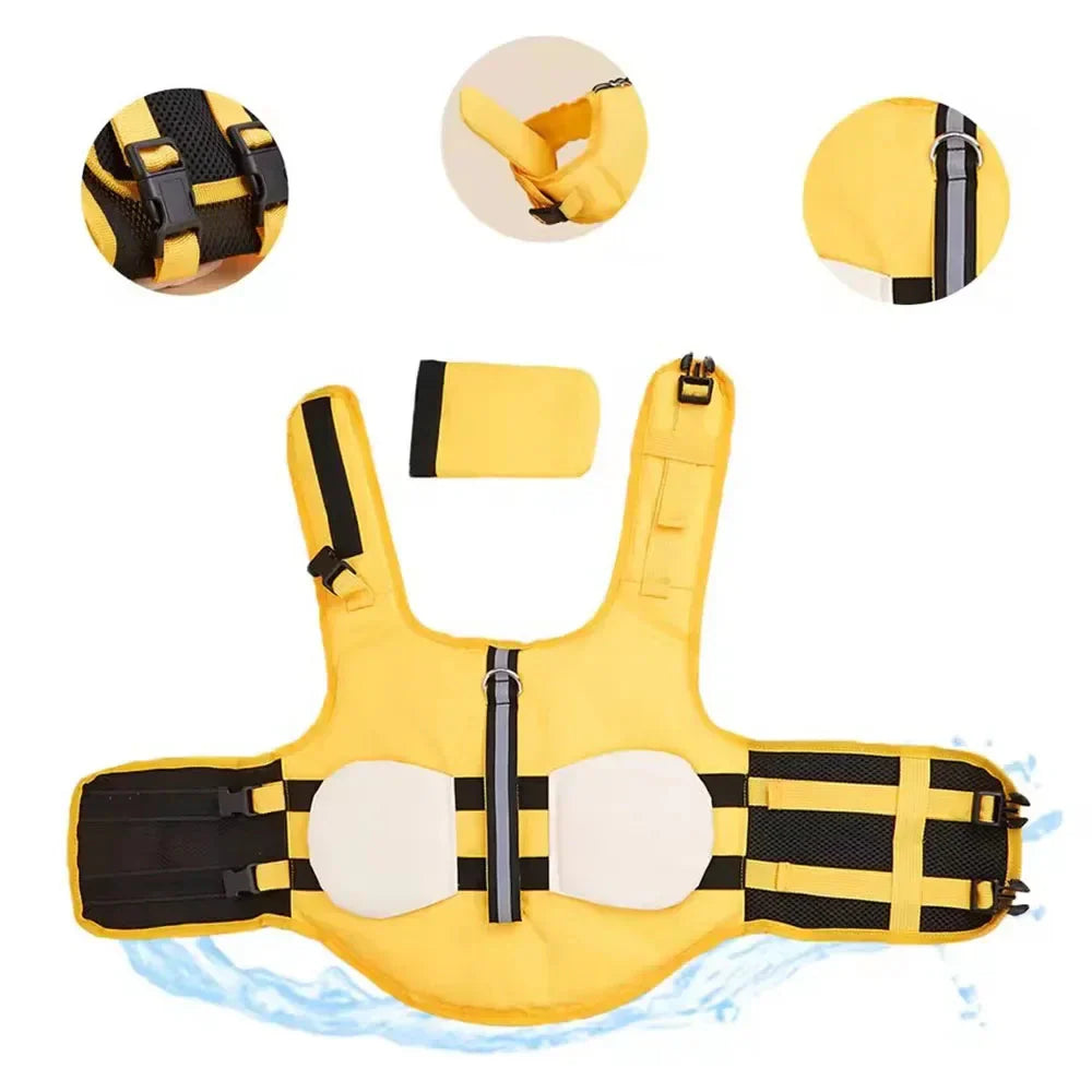 AquaBee Dog Swim Vest with Reflective Design