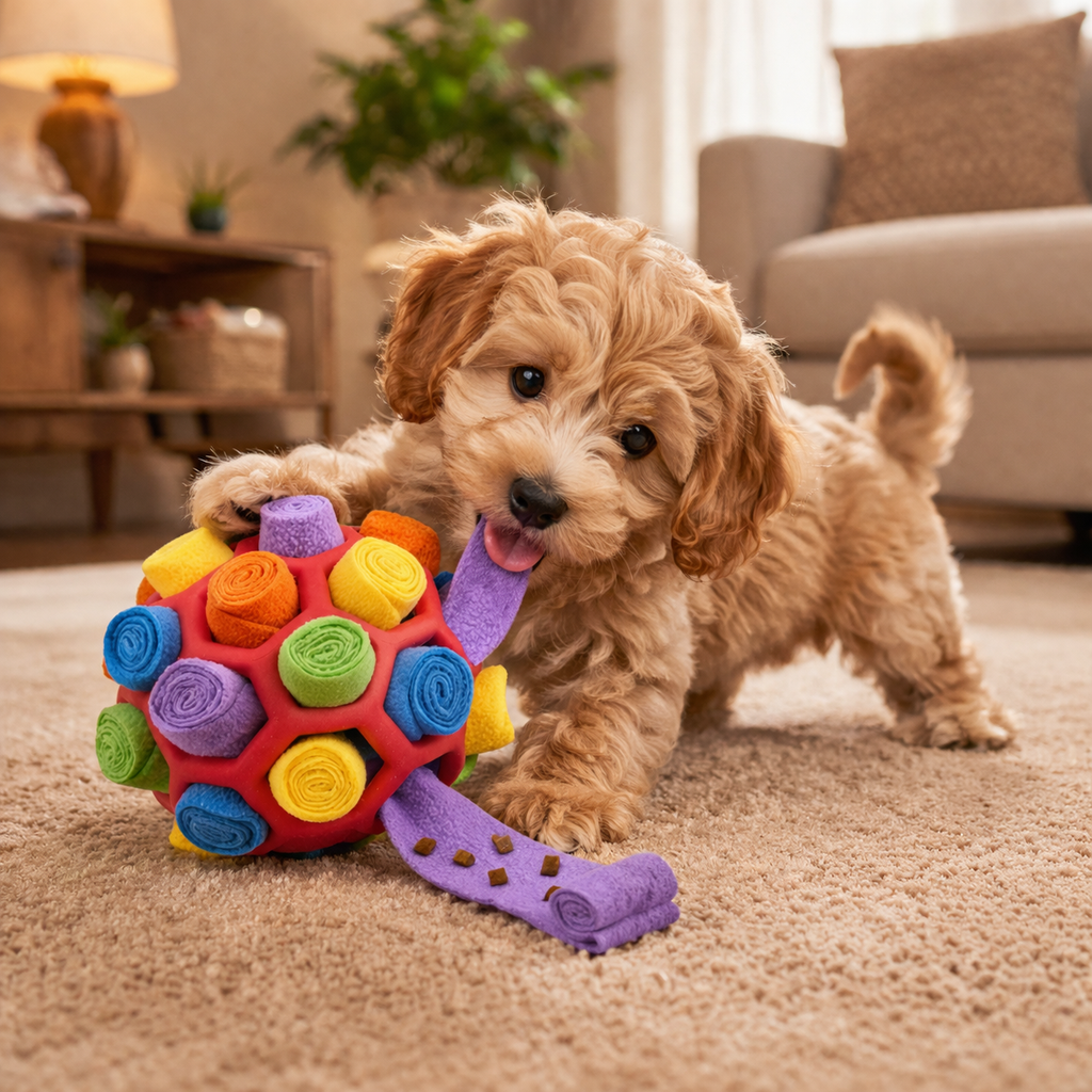 BrainPaws Treat Search Toy interactive dog puzzle plush