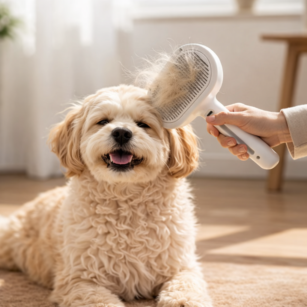 PurePaws Mist Massage Brush pet grooming spray brush