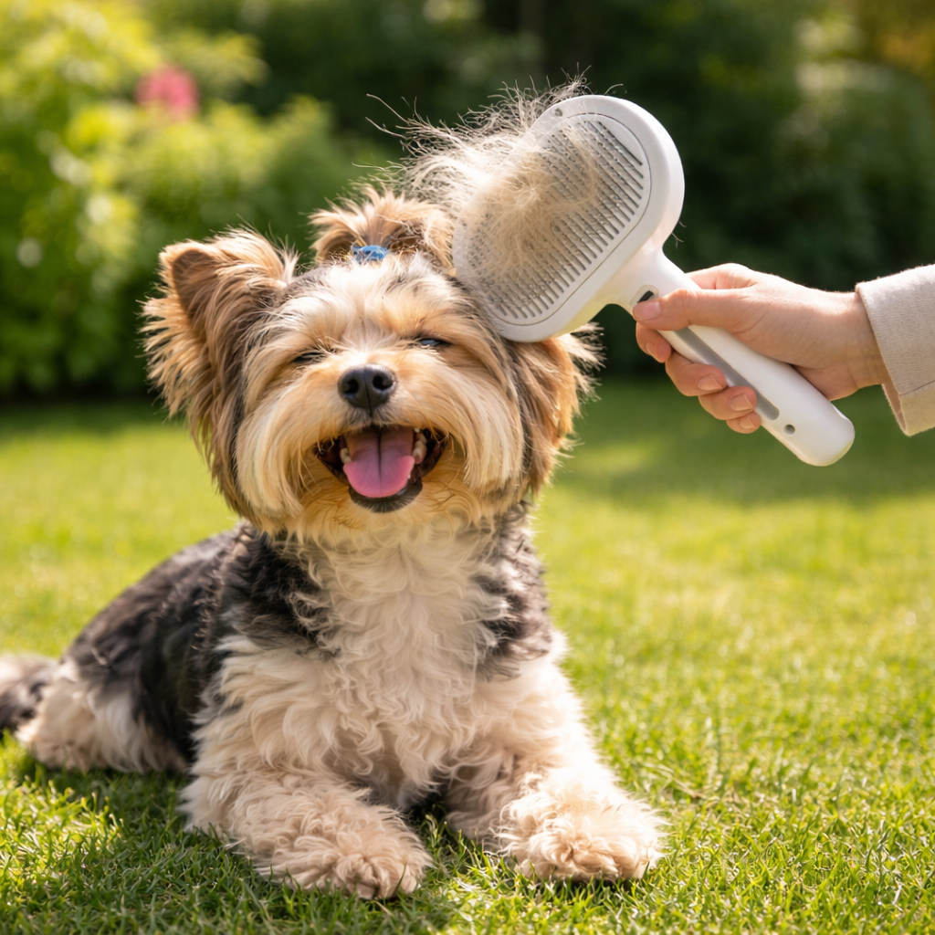 PurePaws Mist Massage Brush pet grooming spray brush