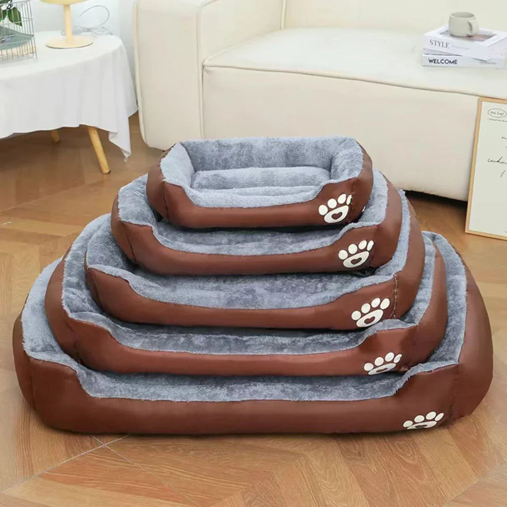 StableRest Square Dog Bed with Non-Slip Base