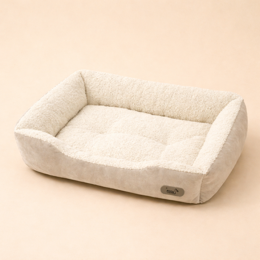 CozySquare Warm Dog Bed with Modern Design