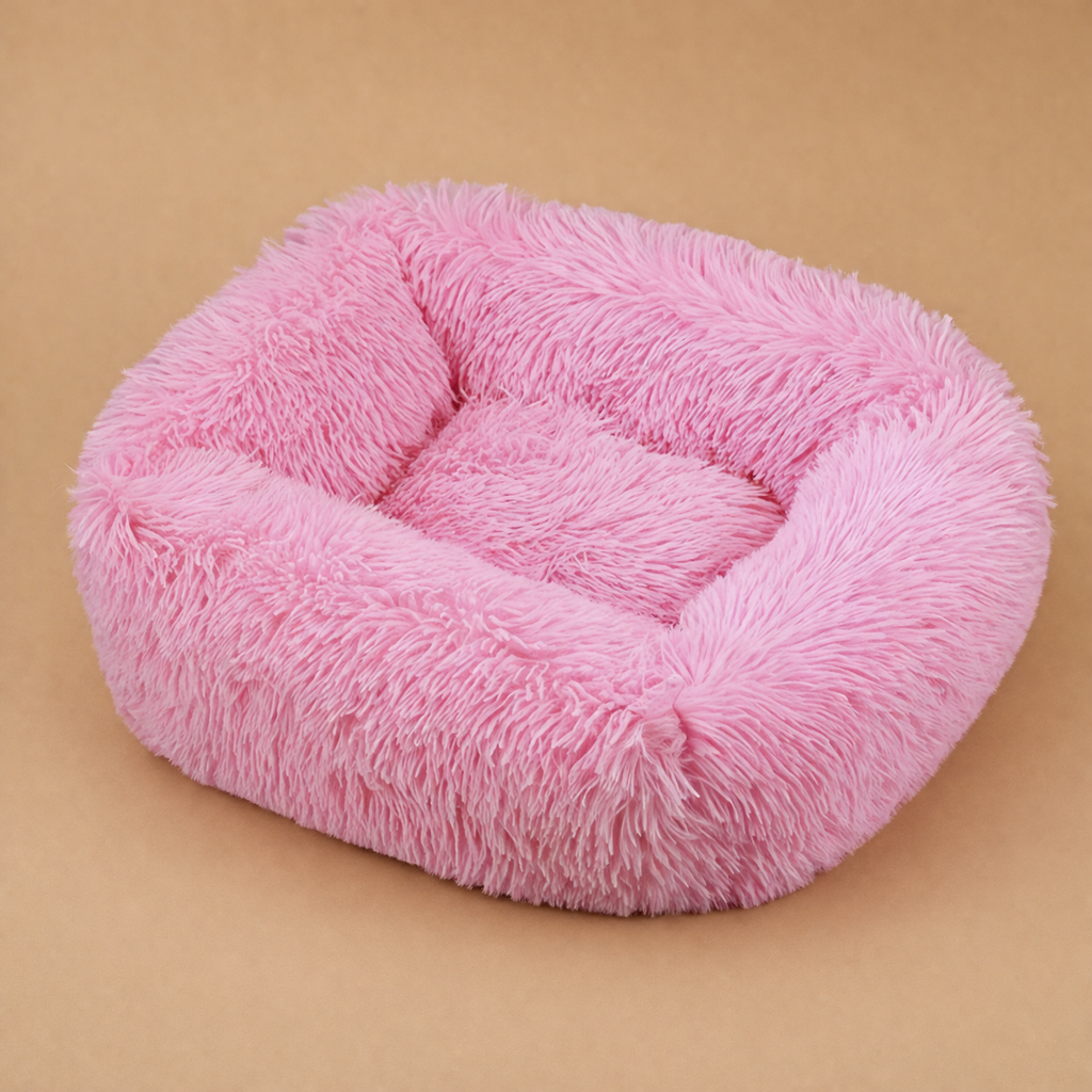 Thick Plush Dog Bed with Removable Cover