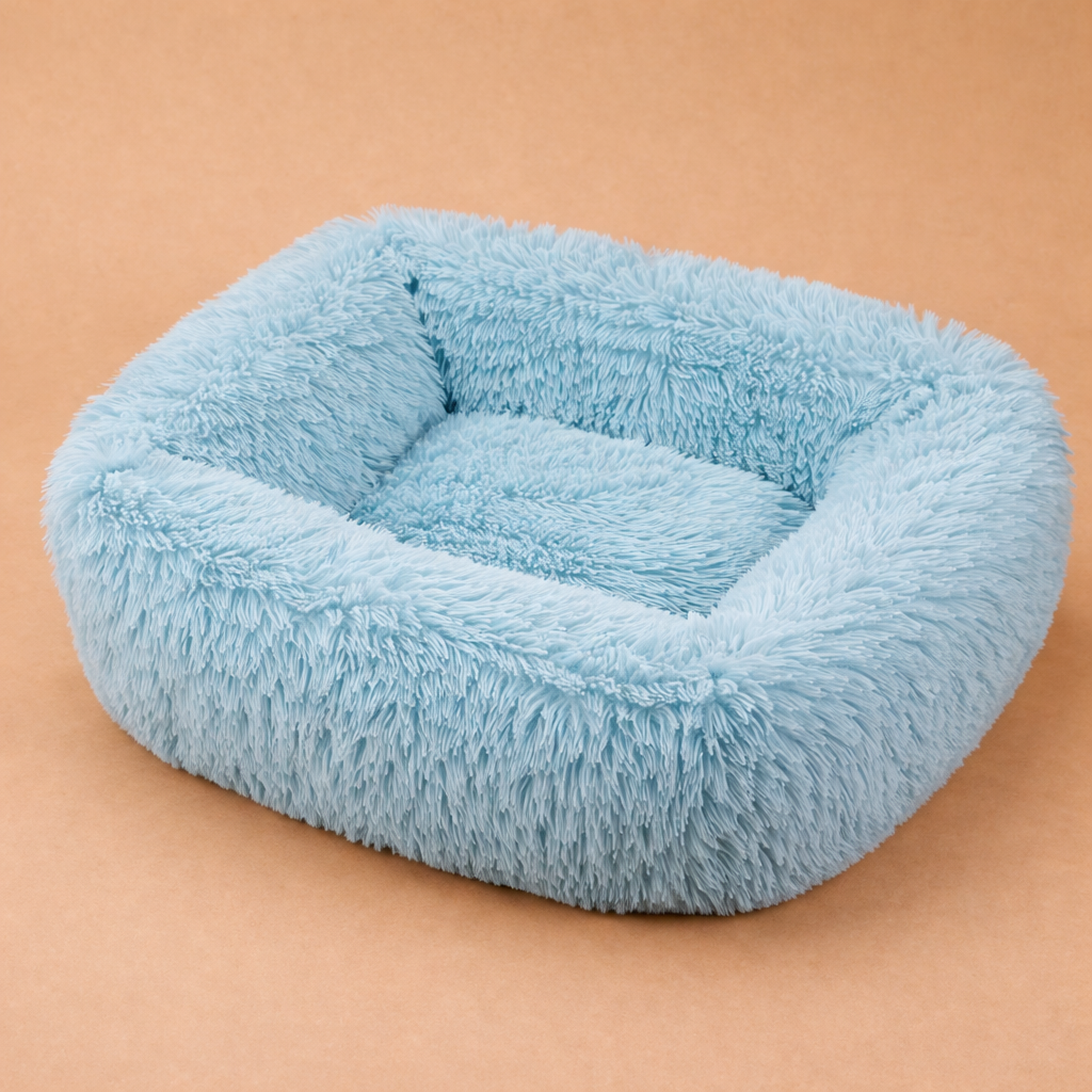Thick Plush Dog Bed with Removable Cover