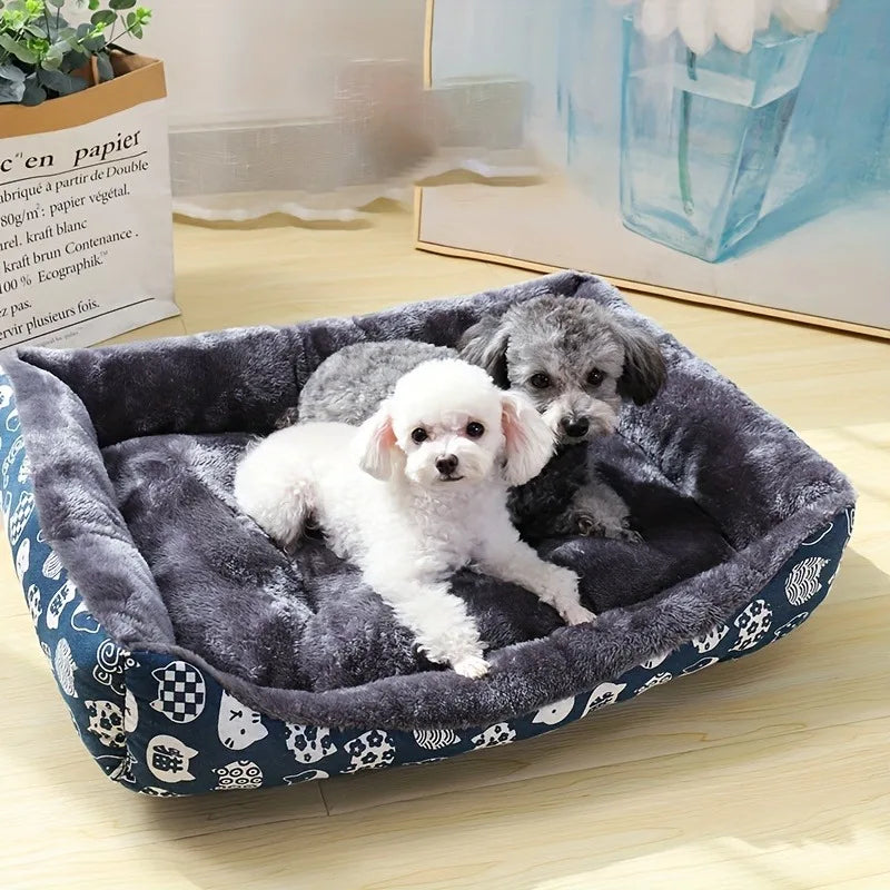 CalmiNest Soft Dog Bed with Raised Edges