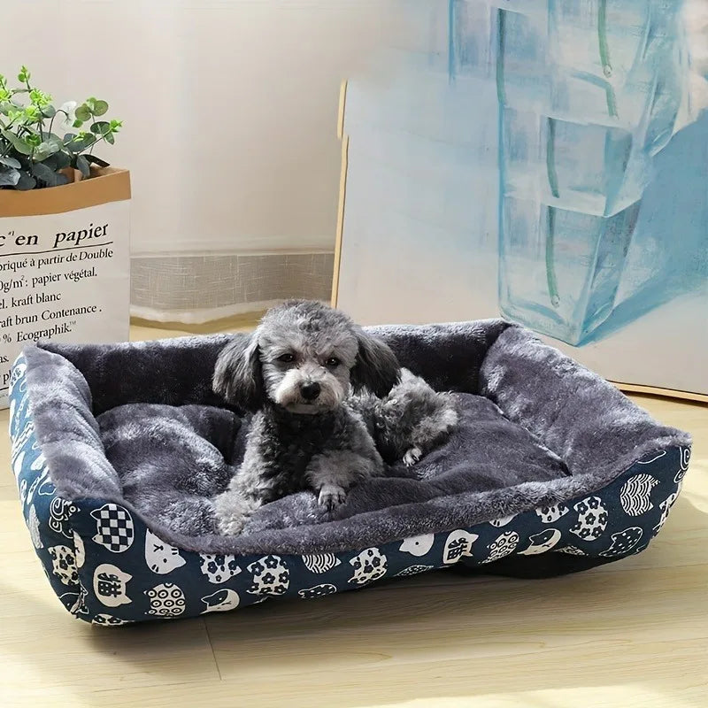 CalmiNest Soft Dog Bed with Raised Edges