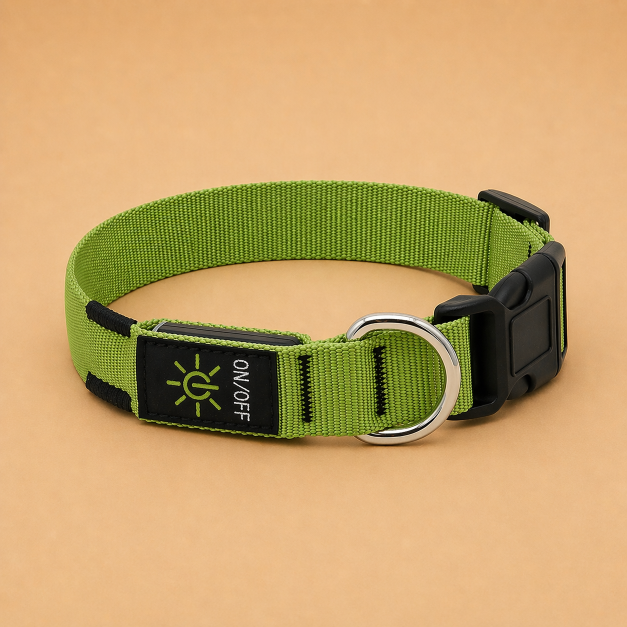GlowSafe LED Dog Collar USB Rechargeable High Visibility