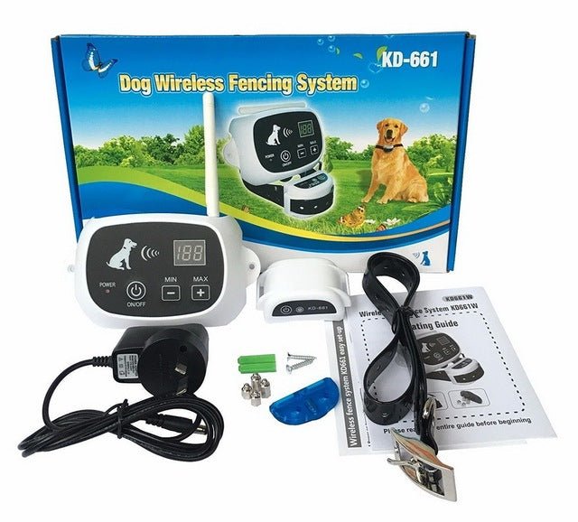 SafeZone Wireless Dog Fence System Rechargeable Waterproof Collar