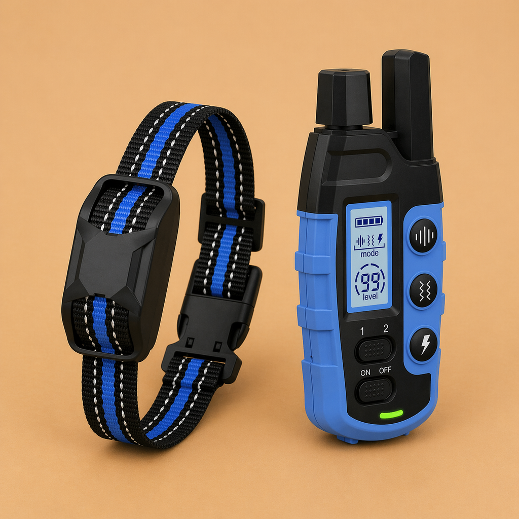 TrainPro 1000m Dog Training Collar Rechargeable Waterproof