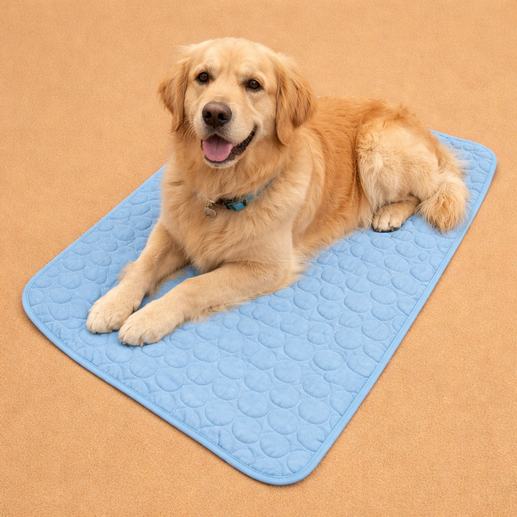 Cooling Dog Mat with Breathable Foldable Design