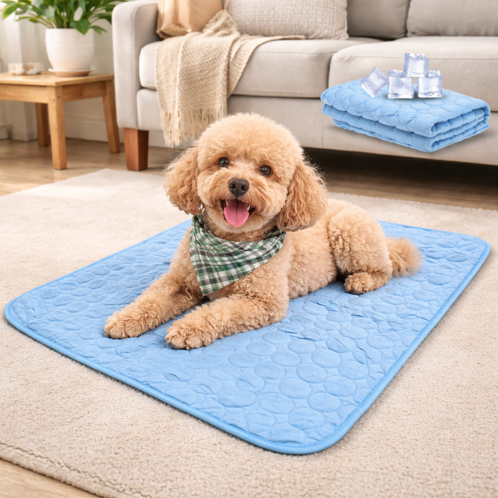 Cooling Dog Mat with Breathable Foldable Design