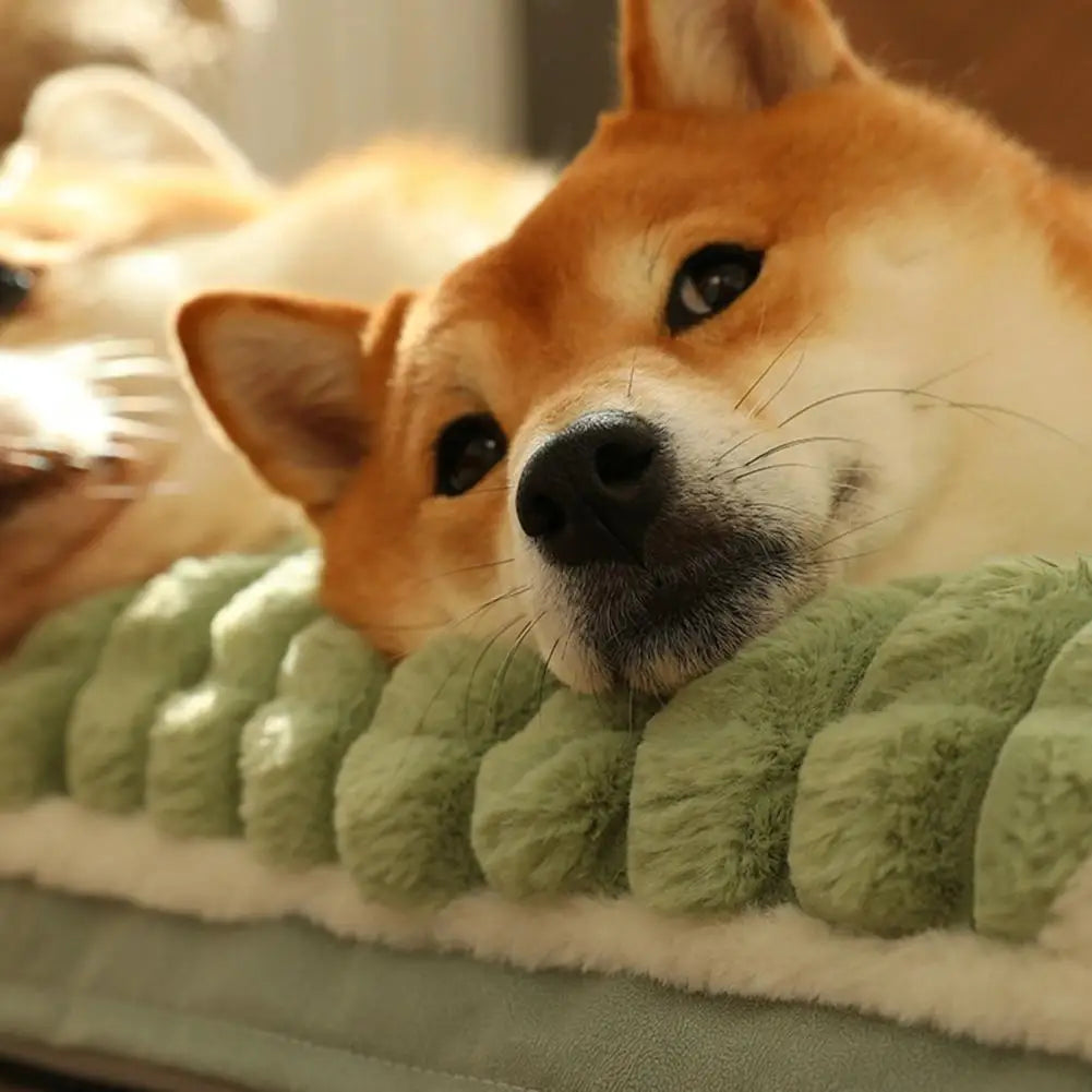 ComfortEase Washable Dog Bed with Soft Padding