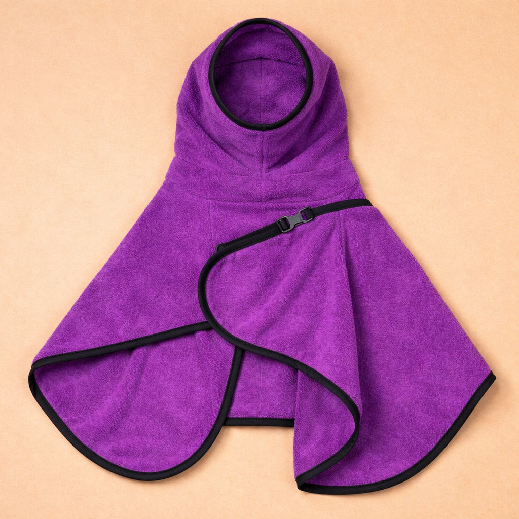 Microfiber Dog Bathrobe with Adjustable Fit