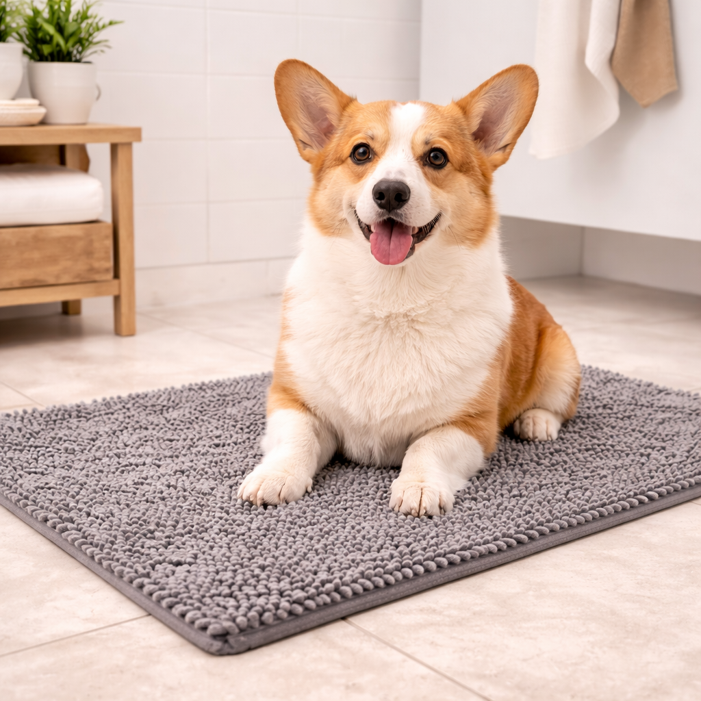 CleanPaw Absorbent Dog Door Mat Anti-Slip