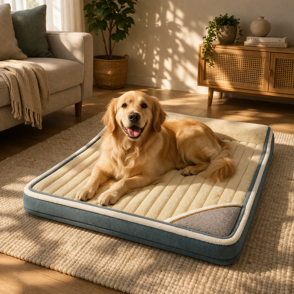 Memory Foam Dog Bed for Small Medium Large Dogs