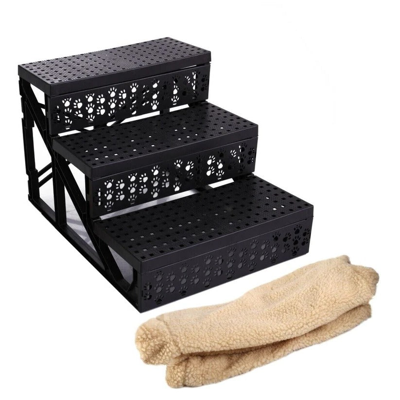 StepEase Pet Stairs - Soft Climbing Steps for Dogs & Cats