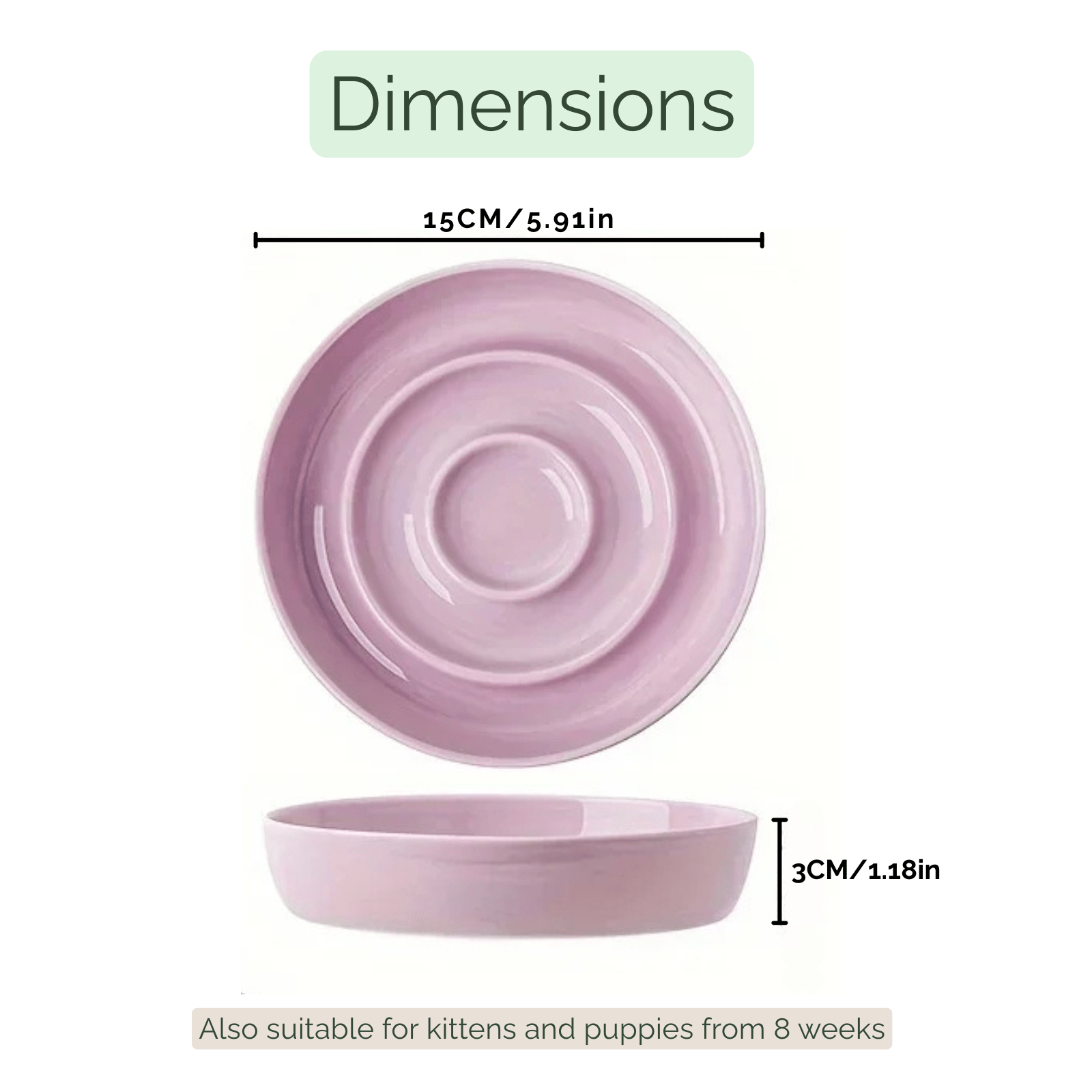 SlowBite Ceramic Pet Feeding Bowl