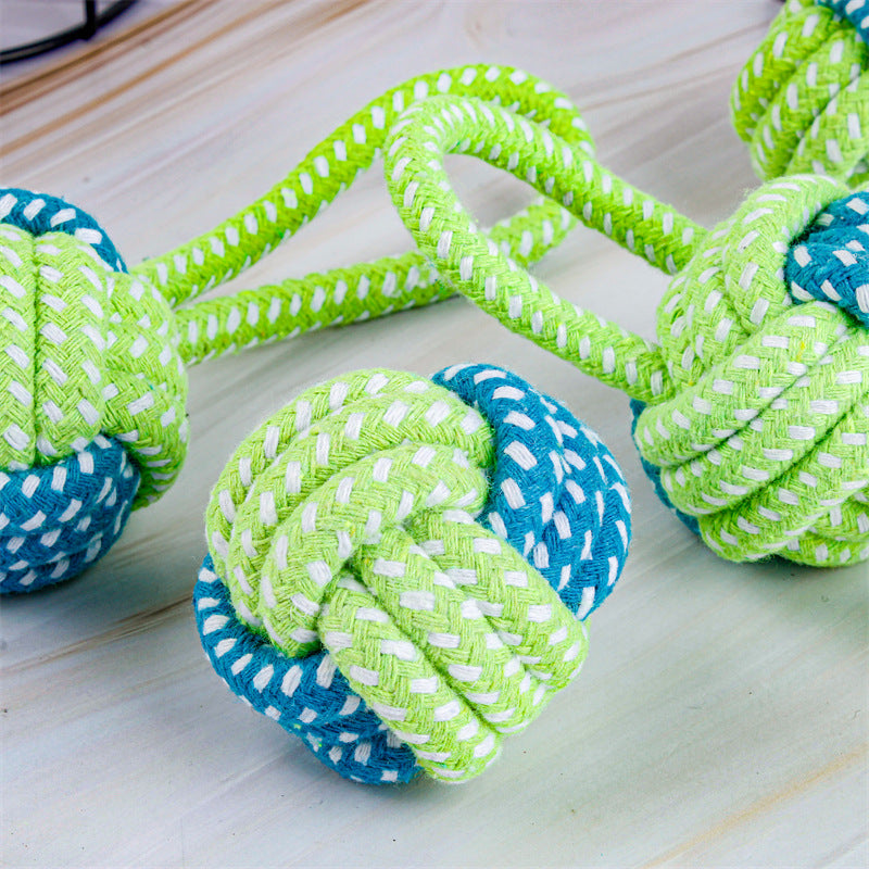 TugSphere Rope Dog Toy - Durable Cotton Tug & Fetch Ball