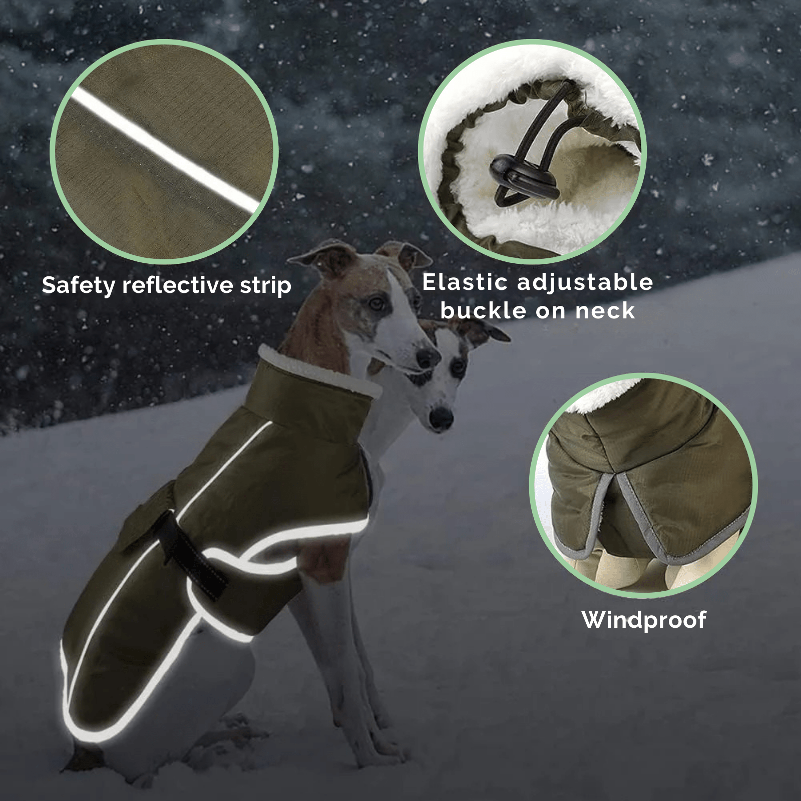 ArcticShield Reflective Dog Winter Jacket