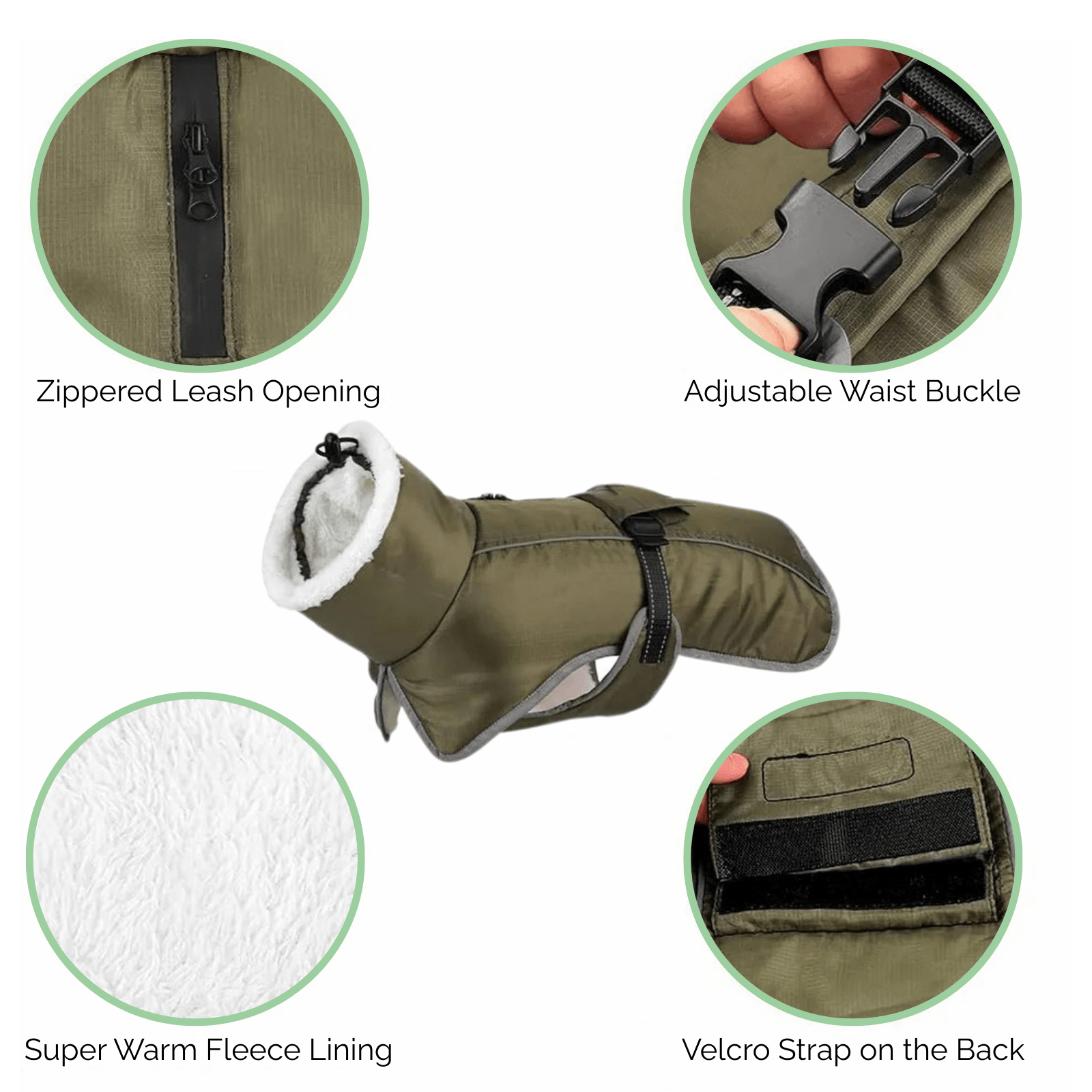 ArcticShield Reflective Dog Winter Jacket