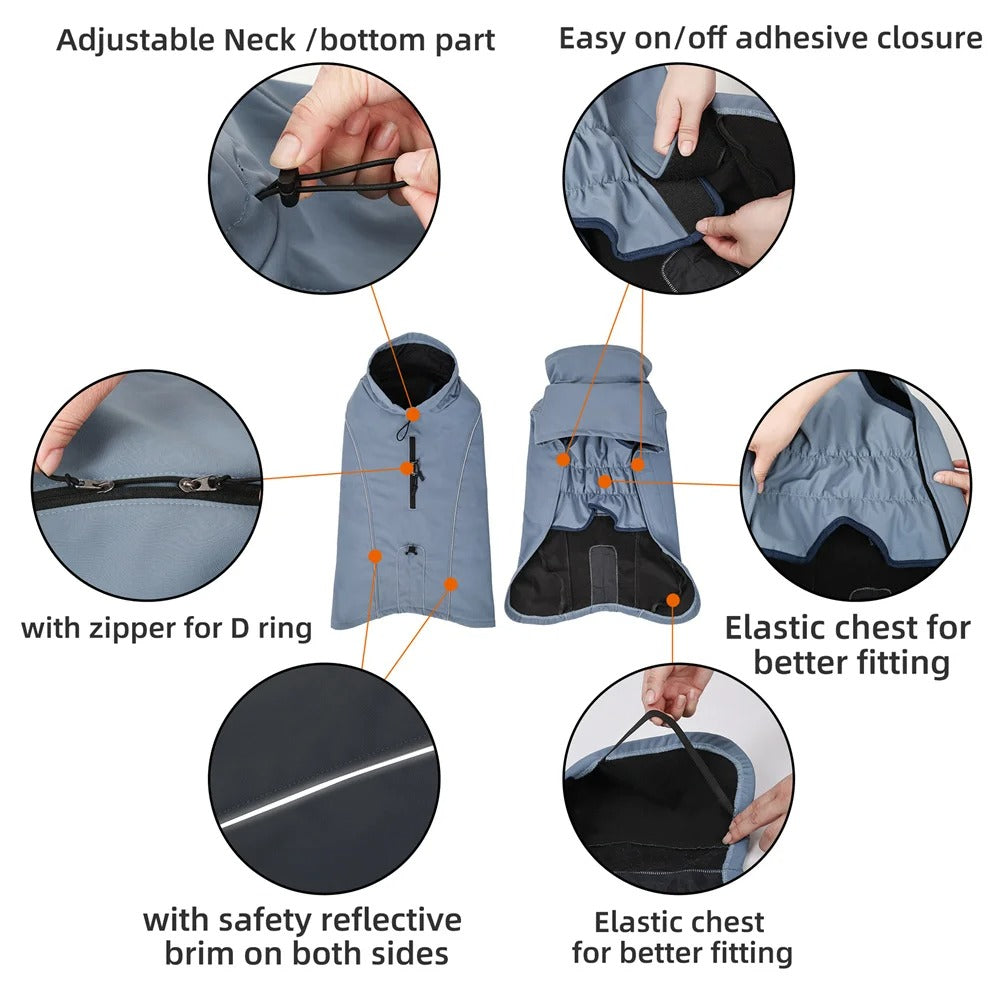 ShieldShell Waterproof Dog Winter Jacket