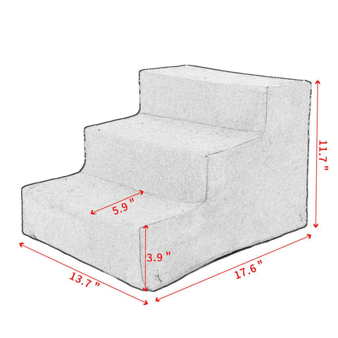 StepEase Pet Stairs - Soft Climbing Steps for Dogs & Cats