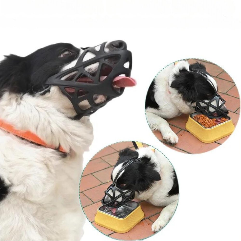 AirGuard Dog Muzzle - Breathable Adjustable Anti-Bite Mask