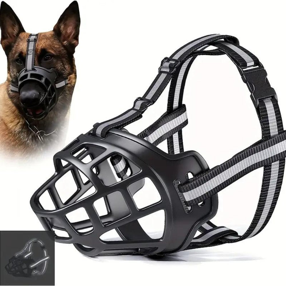 FlexGuard Mesh Dog Muzzle - Adjustable Breathable Pet Mask