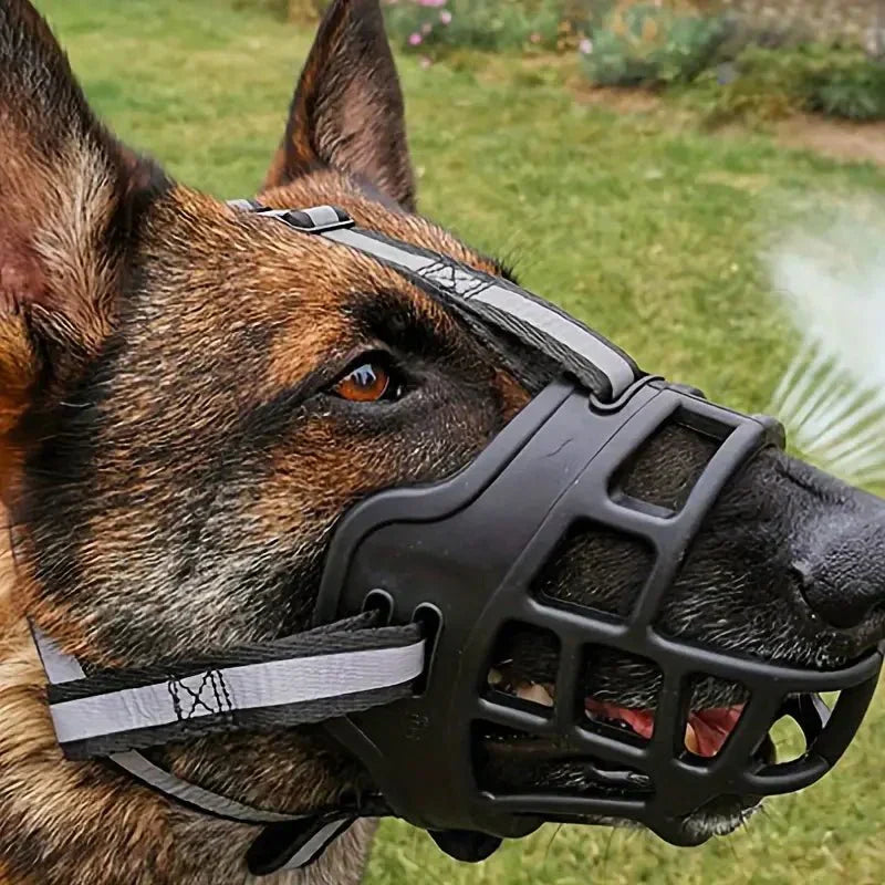 FlexGuard Mesh Dog Muzzle - Adjustable Breathable Pet Mask